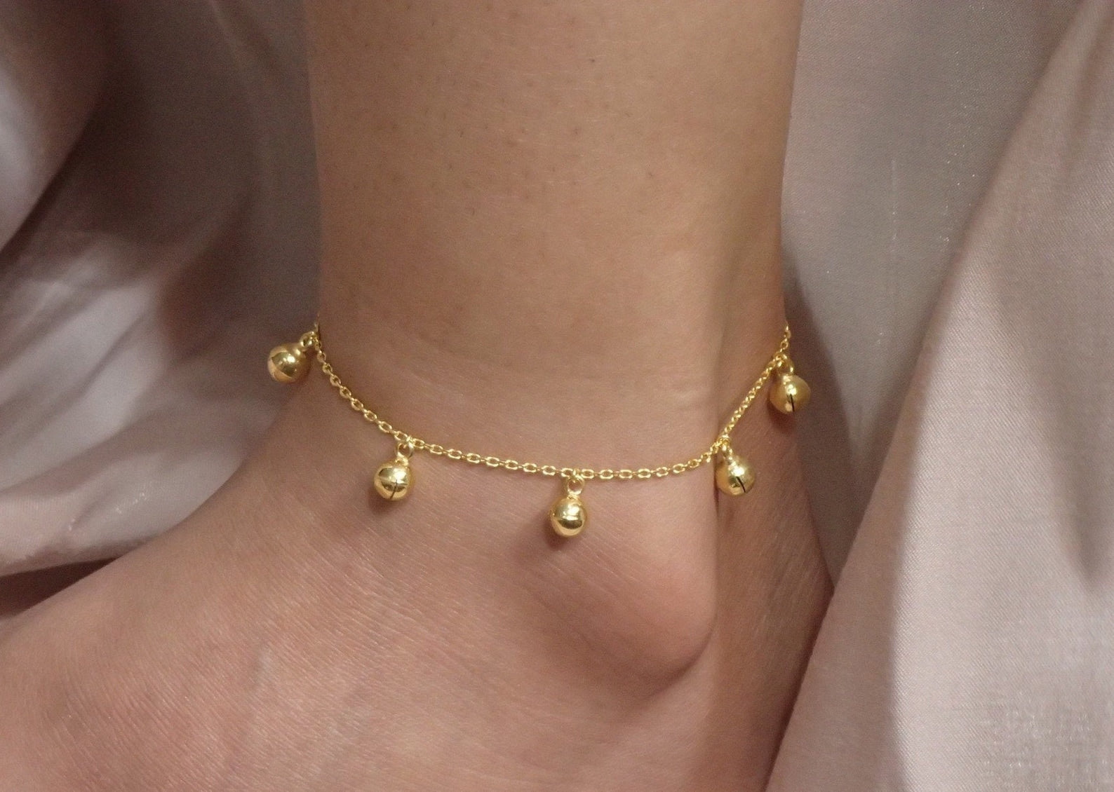 Jingle Bell Anklet / Anklet Gift for Her / Sterling Silver Anklet / Birthday Gift / Gift for Girlfriend, Sister